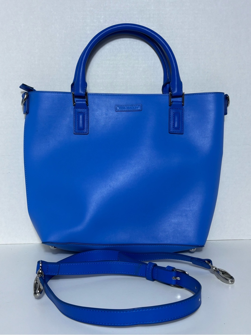 Vera Bradley Composition Satchel Coastal Blue Purse Summer Handbag NWT
